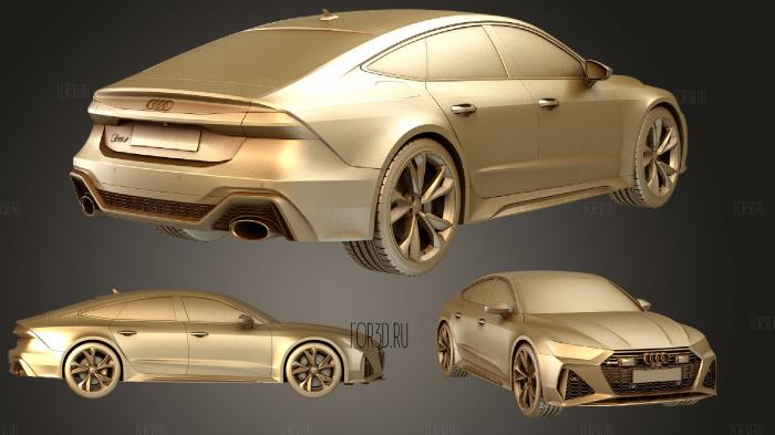 Audi RS7 2020 hi stl model for CNC